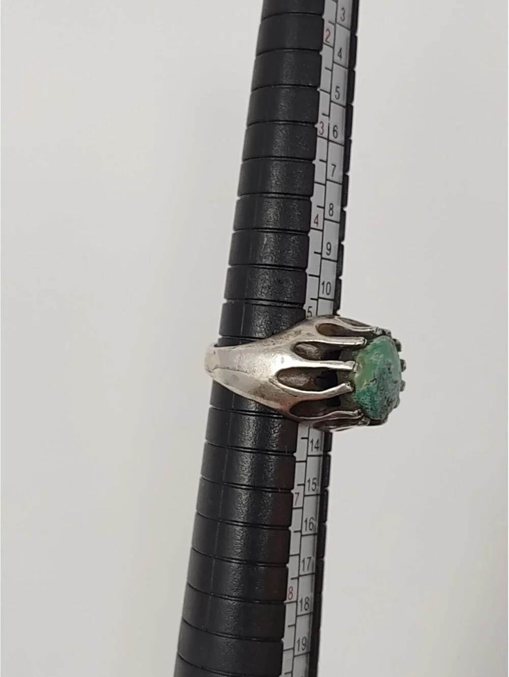 Vintage Sterling Silver 925 Turquoise Statement Ring 5.5